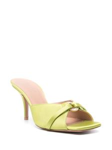 Malone Souliers Patricia 70mm satin mules - Groen