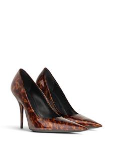 Balenciaga Knife 110mm tortoiseshell-effect pumps - Bruin