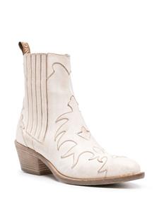 Sartore 45mm leather ankle boots - Beige
