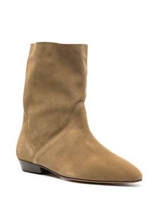 ISABEL MARANT Slaine suede ankle boots - Beige