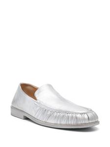 Marsèll ruched-detailing leather loafers - Zilver