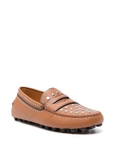 Tod's stud-embellished loafers - Bruin