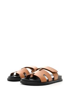 Hermès Pre-Owned Chyphe leren sandalen - Bruin