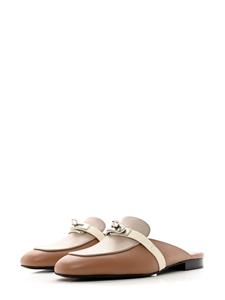 Hermès Pre-Owned pre-owned Oz leather mules - Bruin