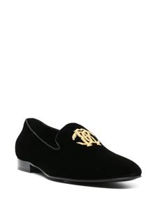 Roberto Cavalli Fluwelen loafers - Zwart