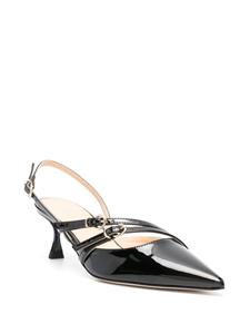 Semicouture 30mm patent leather pumps - Zwart