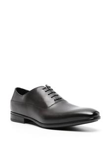 Doucal's patent leather Oxford shoes - Zwart