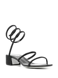 René Caovilla Cleo verfraaide sandalen - Zwart