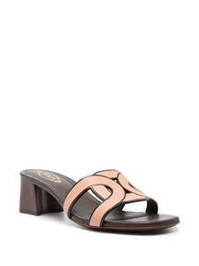 Tod's 55mm leather sandals - Beige