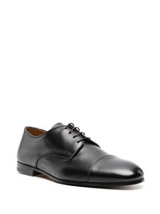 Doucal's lace-up patent leather derby shoes - Zwart