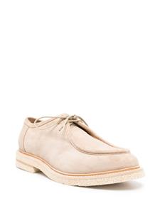 Eleventy lace-up suede Derby shoes - Beige