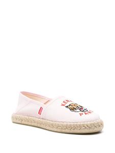 Kenzo Lucky Tiger-embroidered espadrillhes - Roze
