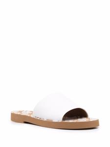 See by Chloé Leren slippers - Wit