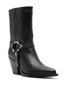 Sonora 70mm leather boots - Zwart