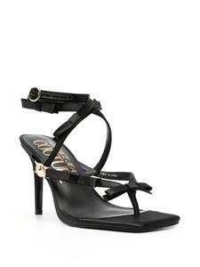Versace Jeans Couture 90mm bow-detaill sandals - Zwart