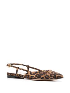 Gianvito Rossi Sandalen met luipaardprint - Bruin