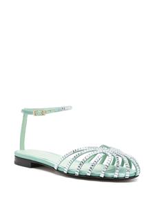 Alevì Rebecca crystal-embellished sandals - Groen