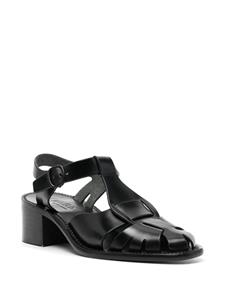 Hereu Pesca leather sandals - Zwart