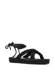 Valentino Garavani Sandalen met touwbandje - Zwart