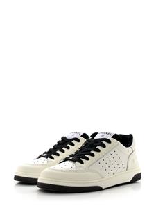 CHANEL Pre-Owned CC logo-debossed leather sneakers - Wit