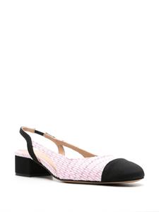 Roberto Festa Aurelia bouclé slingback pumps - Roze