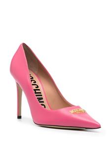 Moschino 100mm logo-lettering pumps - Roze