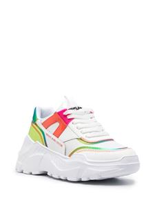 Versace Jeans Couture gradient-effect panelled sneakers - Wit