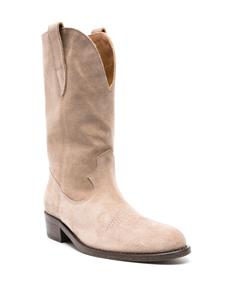 Via Roma 15 3381 ankle-length suede boots - Beige