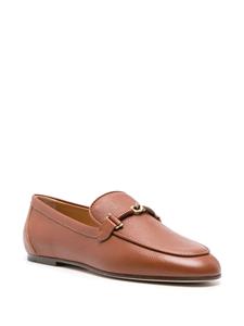 Tod's knot-plaque leather loafers - Bruin