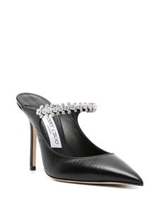 Jimmy Choo Bing 100mm leather mules - Zwart