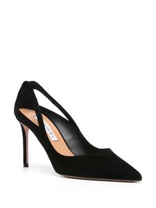 Aquazzura Sheeva 85mm suede pumps - Zwart