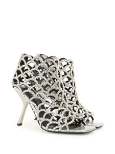 Sergio Rossi sr Mermaid 100mm rhinestone-embellished sandals - Zilver