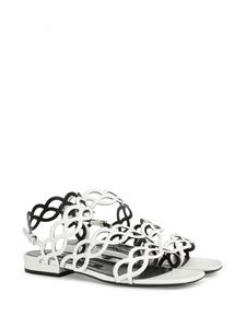 Sergio Rossi Mermaid leather sandals - Wit