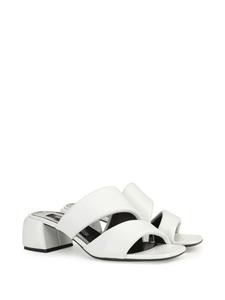 Sergio Rossi Spongy 45mm leather sandals - Wit