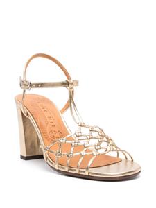 Chie Mihara Bassi 90mm leather sandals - Goud