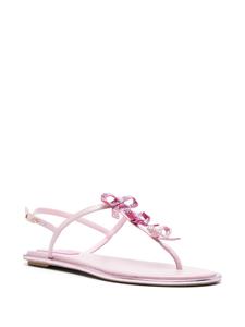 René Caovilla Diana bow-detail sandals - Roze