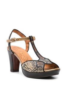 Chie Mihara Eduni 90mm leather sandals - Bruin