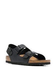 Birkenstock Milano sandalen met dubbele gesp - Zwart