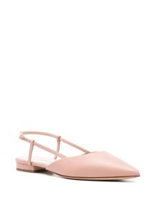 Casadei pointed-toe leather sandals - Roze