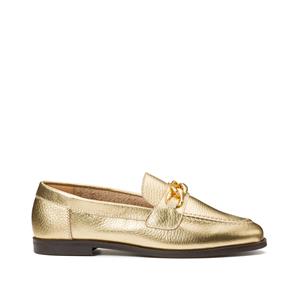 LA REDOUTE COLLECTIONS Loafers in metallic leer met ketting