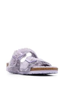 Birkenstock Teddy Split slippers met gesp - Paars