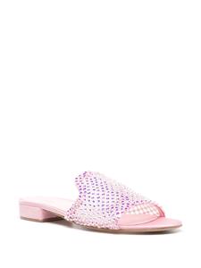 Le Silla Gilda slippers met stras - Roze
