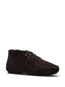 Car Shoe fur-lined suede driving boots - Bruin