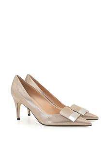 Sergio Rossi Sr1 75mm leather pumps - Goud