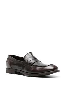 Officine Creative Chronicle 144 leather penny loafers - Bruin