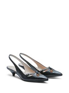 Nº21 Slingback pumps met strikdetail - Zwart