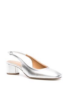 Aeyde Romy 55mm leather pumps - Zilver