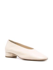 Aeyde Delia 25mm leather pumps - Beige