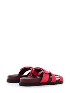 Hermès Pre-Owned Chypre flat suede sandals - Roze