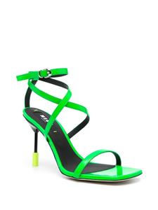 MSGM Leren sandalen - Groen
